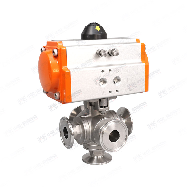 氣動(dòng)五通球閥