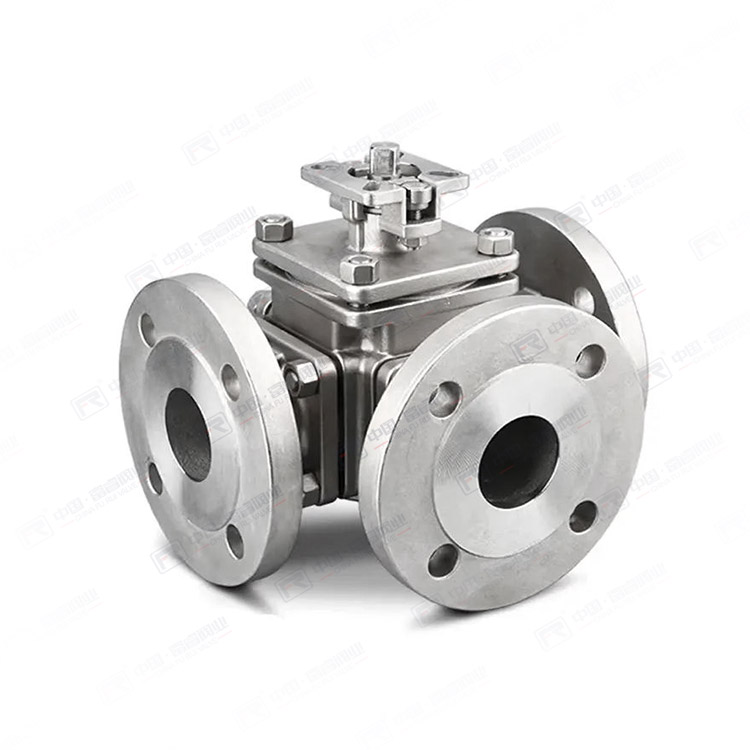 法蘭方體三通球閥