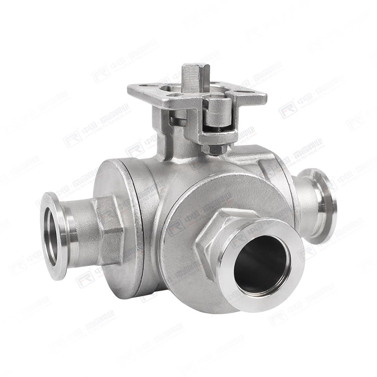 KF真空三通球閥(壓蓋款)